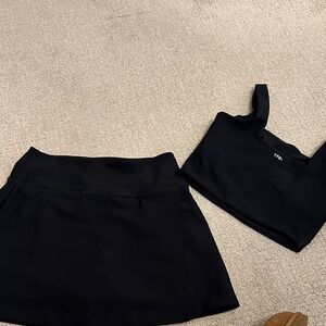 Elegant Black Women's Skirt Set